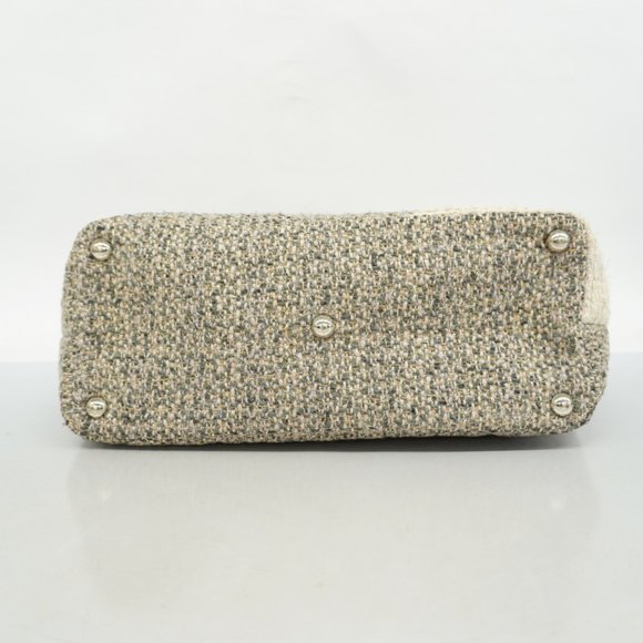 Chanel Tote Bag Cambon Tweed Grey Women's - Picture 3 of 16